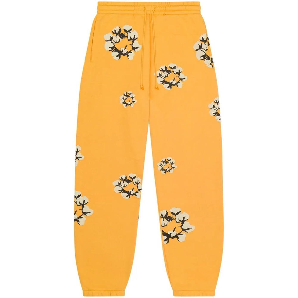 Denim‎ Tears Cactus Wreath Sweatpants Yellow Medium New With Tags